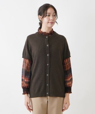 ハーフスリーブニットベスト