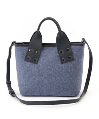 ＜Leilian plus house (Women/大きいサイズ)＞フェルトハンドバッグ