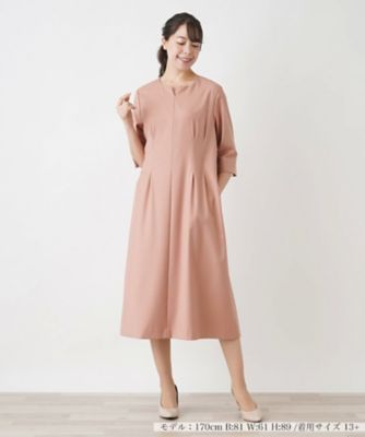 ＜Leilian plus house (Women/大きいサイズ)＞キーネックワンピース