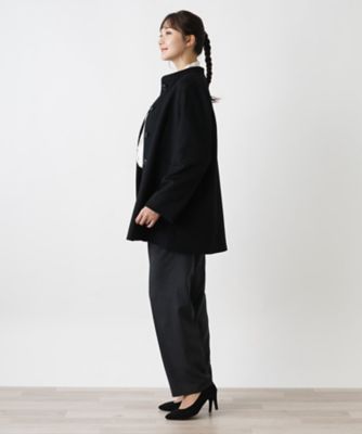 カシミヤスタンドカラーコート【深喜毛織　】