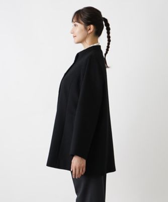 カシミヤスタンドカラーコート【深喜毛織　】