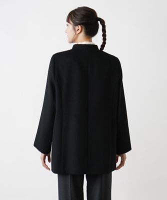 カシミヤスタンドカラーコート【深喜毛織　】