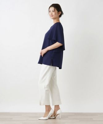 Leilian PLUS HOUSE / レリアンプラスハウス ベルスリーブブラウス【プラス企画】 ベルスリーブブラウス【プラス企画】 | Leilian plus house