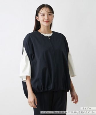 ＜Leilian plus house (Women/大きいサイズ)＞コクーンシルエットベスト