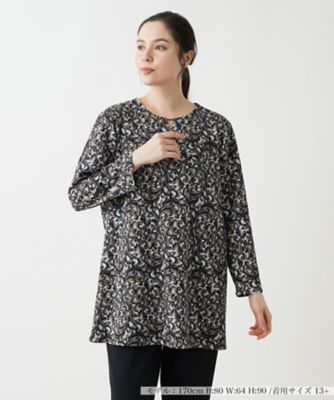 ＜Leilian plus house (Women/大きいサイズ)＞ペイズリー柄チュニック