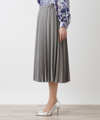 【美品】【現行品】【17号】レリアン プリーツ 切り替え スカート 大きいサイズ 洗えるプリーツスカート | Leilian plus house (Women/大きい