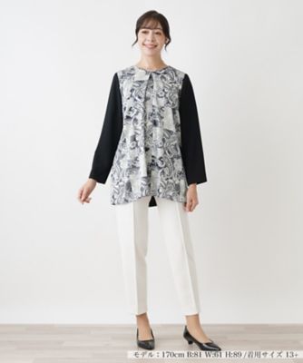 店舗人気】チュニックブラウス【Leilian WHITE