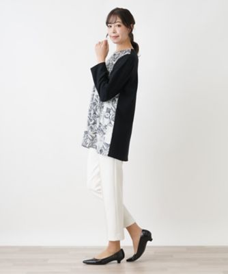 店舗人気】チュニックブラウス【Leilian WHITE