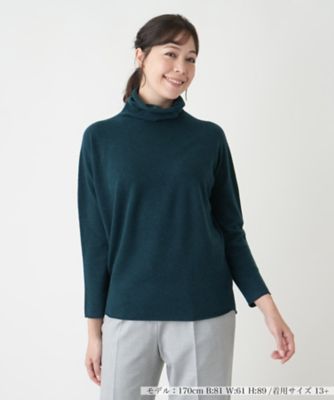 ホールガーメントハイネックニット【Ｌｅｉｌｉａｎ　ＷＨＩＴＥ　ＬＡＢＥＬ】