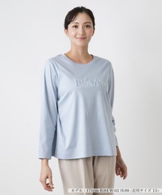 ＜Leilian plus house (Women/大きいサイズ)＞フラワーロゴカットソー