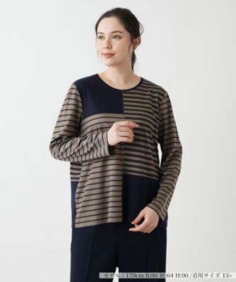 ＜Leilian plus house (Women/大きいサイズ)＞【店舗人気】ラウンドネックカットソー