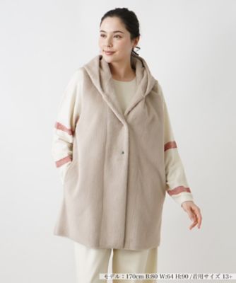 ＜Leilian plus house (Women/大きいサイズ)＞【店舗人気】ボアベスト【Ｌｅｉｌｉａｎ　ＷＨＩＴＥ　ＬＡＢＥＬ】
