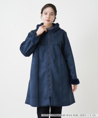 ＜Leilian plus house (Women/大きいサイズ)＞【店舗人気】フーデッドコート【Ｌｅｉｌｉａｎ　ＷＨＩＴＥ　ＬＡＢＥＬ】