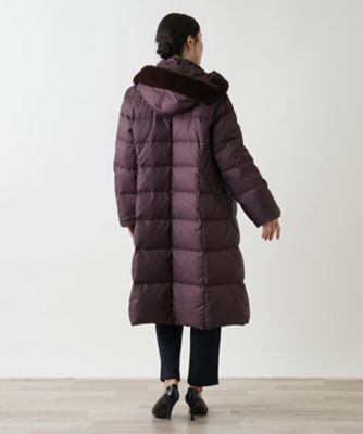 店舗人気】ロング丈ダウンコート【Leilian WHITE