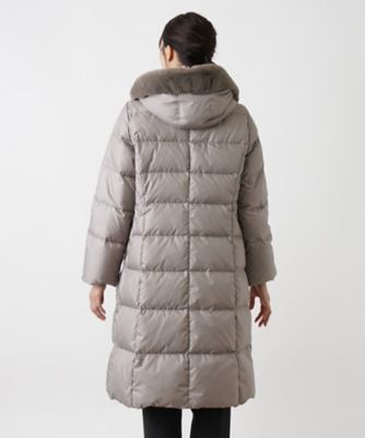 店舗人気】ロング丈ダウンコート【Leilian WHITE