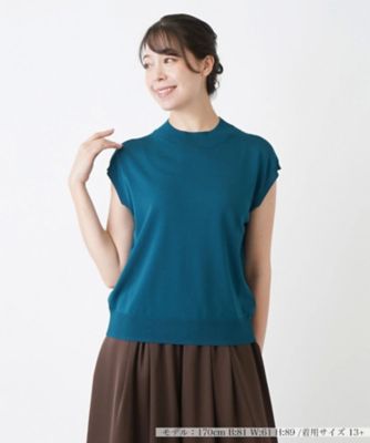 ＜Leilian plus house (Women/大きいサイズ)＞ハイネックニットプルオーバー
