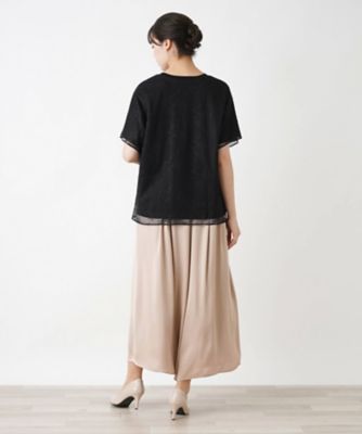 シアーボタニカルレースプルオーバー | Leilian plus house
