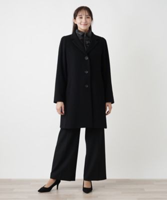 高評価なギフト | レイヤード風コート Leilian (Women/大きいサイズ house plus ジャケット・アウター