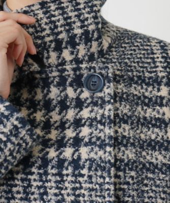 チェック柄ダブルハーフコート【CINZIA ROCCA】 | Leilian