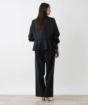 バックペプラムブレザー