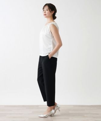 シャイニーノースリーブカットソー【Ｌｅｉｌｉａｎ　ＷＨＩＴＥ　ＬＡＢＥＬ】