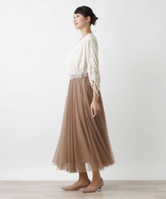 シャーリングスリーブカットソー