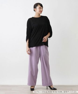シャーリングスリーブカットソー