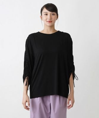 シャーリングスリーブカットソー