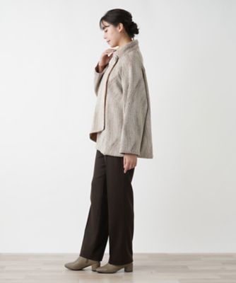 スタンドカラーラップジャケット | Leilian plus house (Women