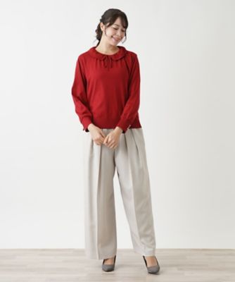 リボンニットプルオーバー【ＴＨＥ　ＮＥＷ】【Ｌｅｉｌｉａｎ　ＷＨＩＴＥ　ＬＡＢＥＬ】