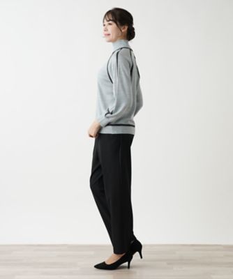 配色トリムハイネックニット【ＴＨＥ　ＮＥＷ】【Ｌｅｉｌｉａｎ　ＷＨＩＴＥ　ＬＡＢＥＬ】