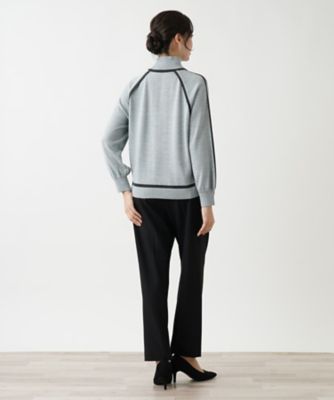 配色トリムハイネックニット【ＴＨＥ　ＮＥＷ】【Ｌｅｉｌｉａｎ　ＷＨＩＴＥ　ＬＡＢＥＬ】