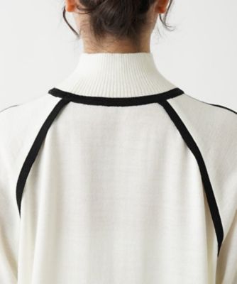 配色トリムハイネックニット【ＴＨＥ　ＮＥＷ】【Ｌｅｉｌｉａｎ　ＷＨＩＴＥ　ＬＡＢＥＬ】