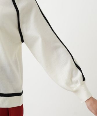 配色トリムハイネックニット【ＴＨＥ　ＮＥＷ】【Ｌｅｉｌｉａｎ　ＷＨＩＴＥ　ＬＡＢＥＬ】
