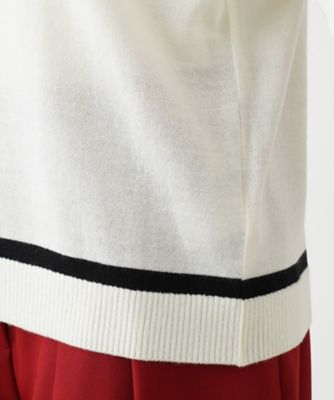 配色トリムハイネックニット【ＴＨＥ　ＮＥＷ】【Ｌｅｉｌｉａｎ　ＷＨＩＴＥ　ＬＡＢＥＬ】