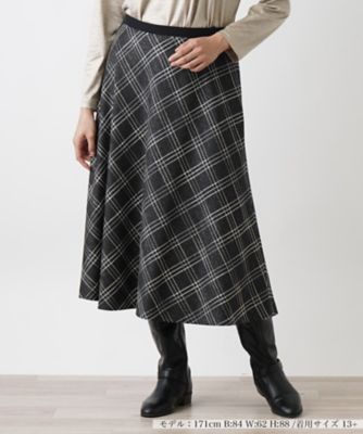 ＜Leilian plus house (Women/大きいサイズ)＞フレアスカート【ＲＯＣＨＡＳ　Ｐｒｅｍｉｅｒｅ】
