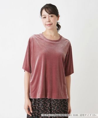Leilian plus house (Women/大きいサイズ)/レリアン　プラスハウス ベルベット生地プルオーバー