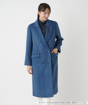 ＜Leilian plus house (Women/大きいサイズ)＞ダブルチェスターコート【ＢＯＵＲＧＥ】