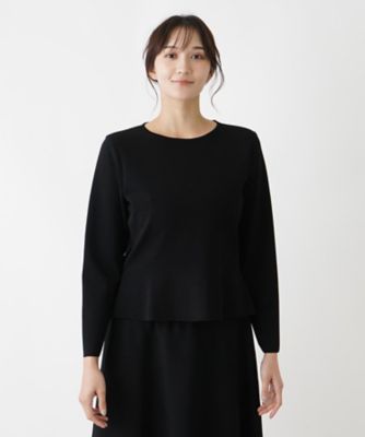Leilian PLUS HOUSE / レリアンプラスハウス クルーネックニットトップス クルーネックニットトップス | Leilian plus house (Women