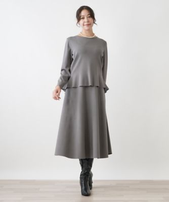 Leilian PLUS HOUSE / レリアンプラスハウス クルーネックニットトップス クルーネックニットトップス | Leilian plus house (Women