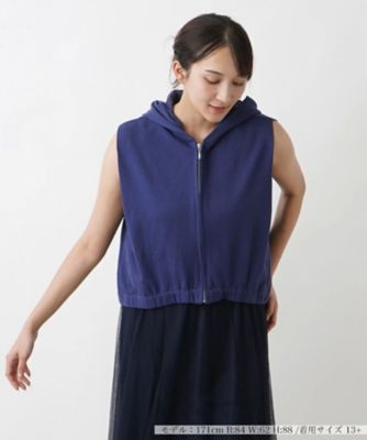 Leilian plus house (Women/大きいサイズ)/レリアン　プラスハウス フーデッドベスト