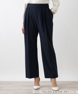 ＜Leilian plus house (Women/大きいサイズ)＞フロントタックパンツ