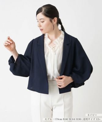 Leilian plus house (Women/大きいサイズ)/レリアン　プラスハウス バルーンスリーブジャケット