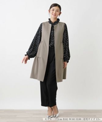 未使用級/現行　NEMIKA ネミカ　ロングベスト　完売品　ブラック ロングベスト【NEMIKA】 | Leilian plus house (Women