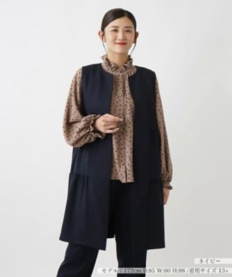 Leilian plus house (Women/大きいサイズ)/レリアン　プラスハウス ロングベスト【NEMIKA】