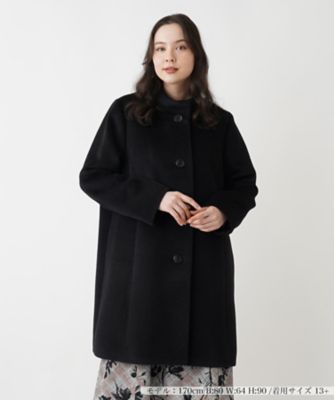 ＜Leilian plus house (Women/大きいサイズ)＞アルパカ混スタンドカラーコート