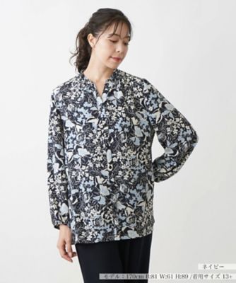 ＜Leilian plus house (Women/大きいサイズ)＞ブラウス【Ｌｅｉｌｉａｎ　ＷＨＩＴＥ　ＬＡＢＥＬ】