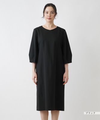 レリアン　ワンピース プリントVネックワンピース【Leilian WHITE LABEL】|レリアン