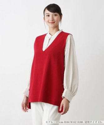 ＜Leilian plus house (Women/大きいサイズ)＞ニットベスト