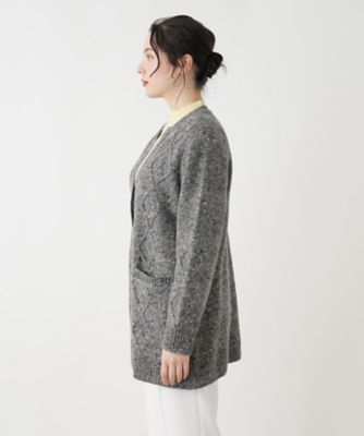 カシミヤ混ニットカーディガン【Ｌｅｉｌｉａｎ　ＷＨＩＴＥ　ＬＡＢＥＬ】【ＢＩＡＧＩＯＬＩ】